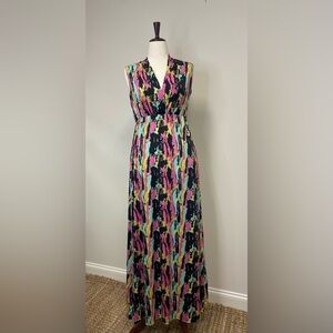 Vibrant Abstract Maxi Dress